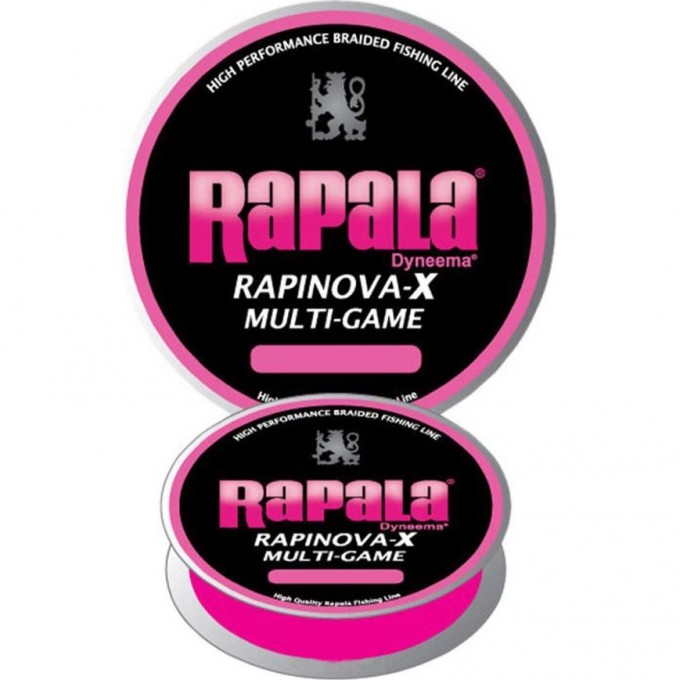 Леска плетеная RAPALA Rapinova-X Multi Game RLX100M018PK